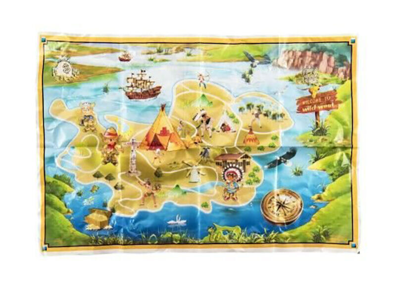 Figurky indiáni s mapou plast 6cm